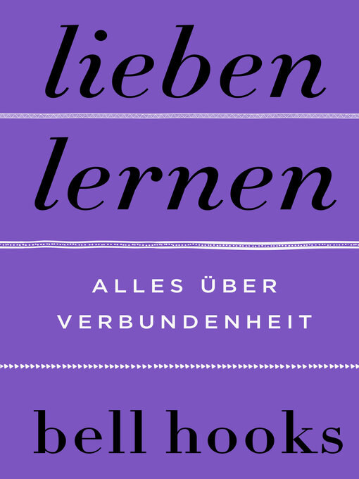 Title details for Lieben lernen by bell hooks - Available